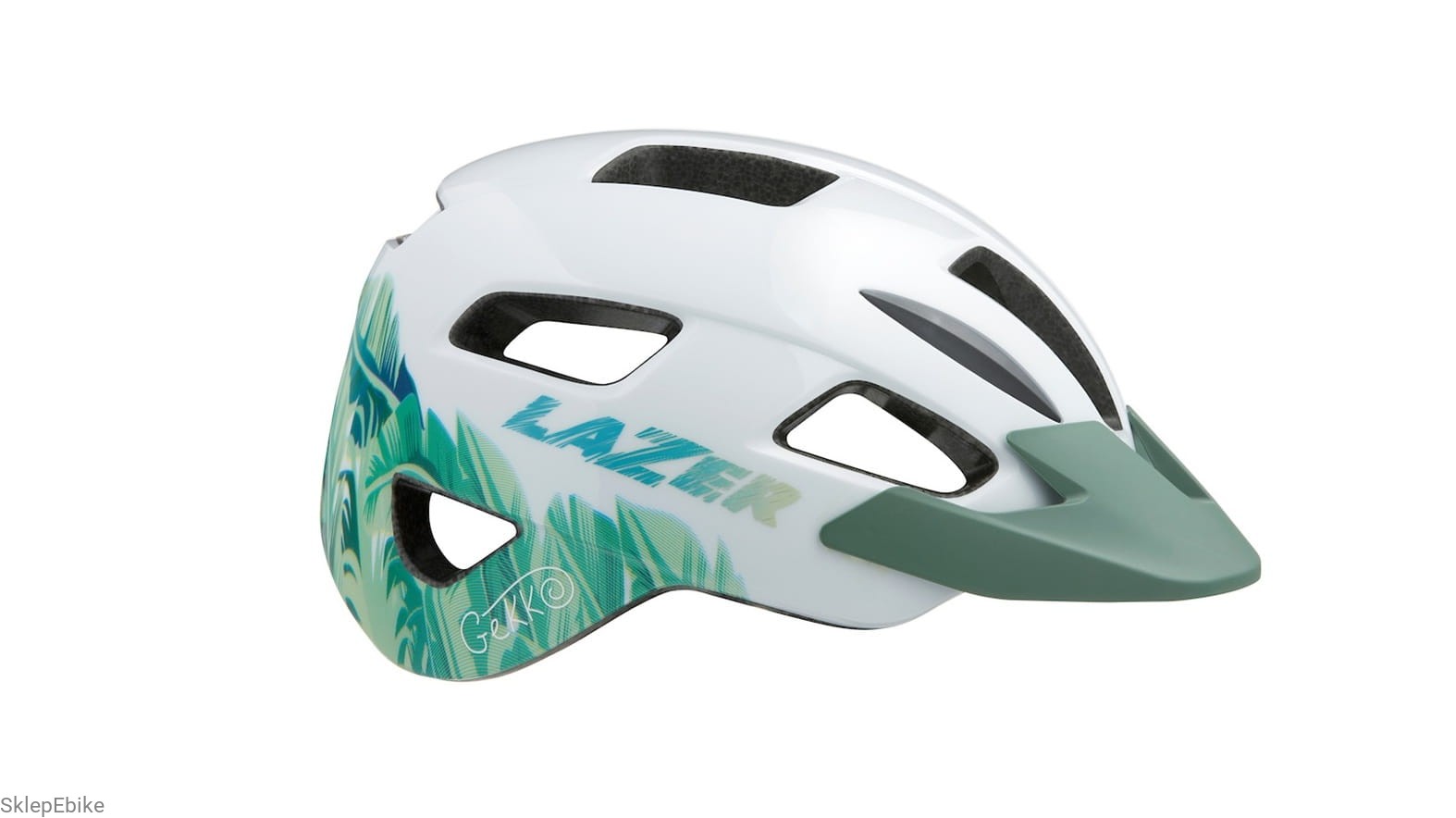 KASK LAZER - GEKKO (white tropical) 50-56cm - KIDS