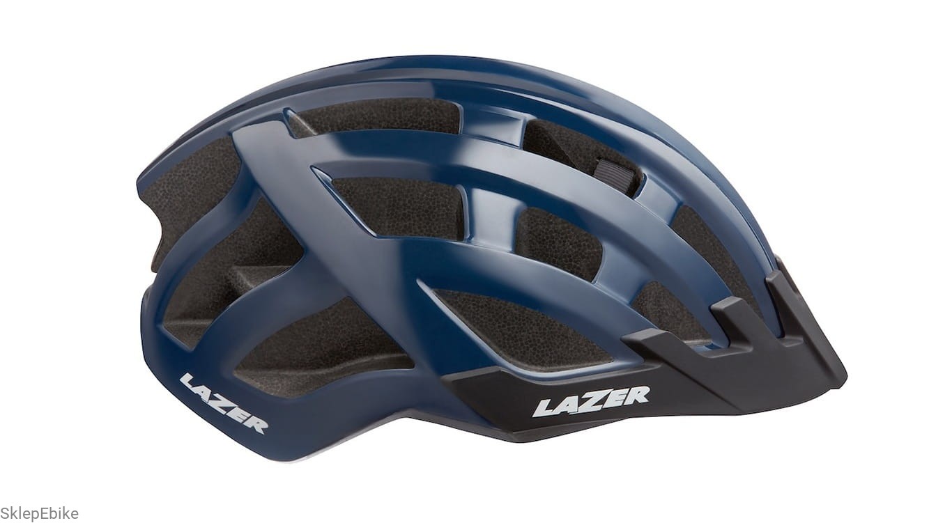 KASK LAZER - COMPACT( dark blue) 54-61cm Uni + LED