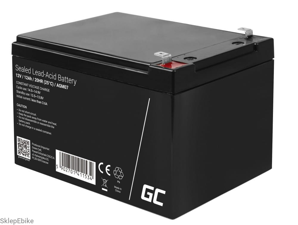 Akumulator żelowy Green Cell 12V/12Ah