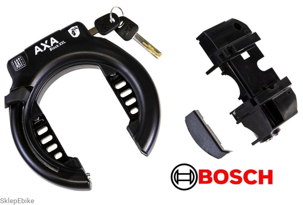 Zamek Axa + Blokada Defender XXL - Bosch Gen. 2/3/4 - na bagażnik