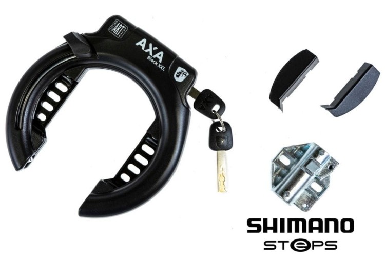 zamek axa z blokada xxl shimano steps na rame