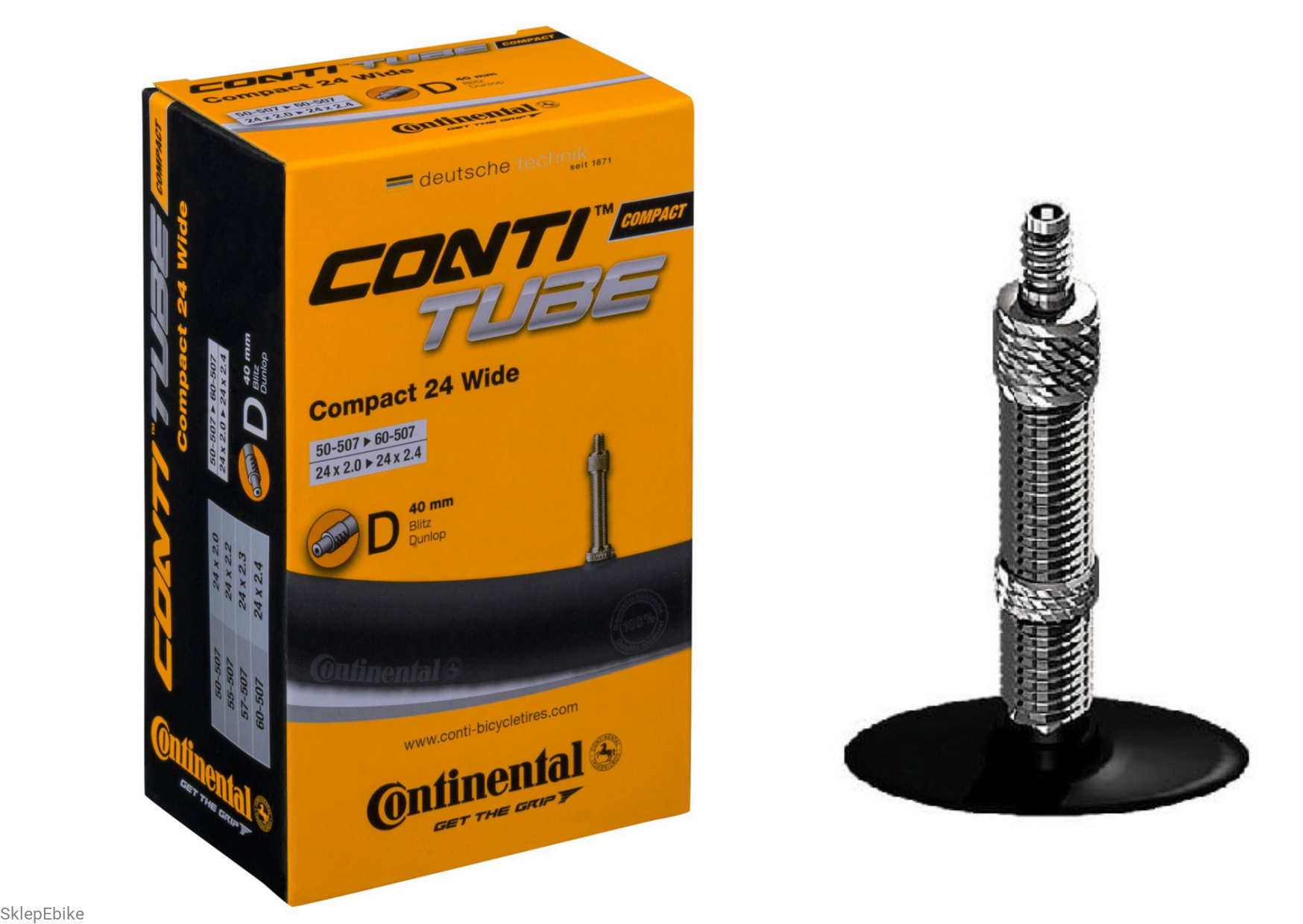 DĘTKA CONTINENTAL Copact 24 szeroka Dunlop