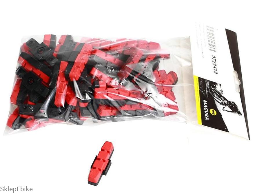 KLOCKI HAMULCOWE MAGURA CZERWONE (opak.25 kpl.)