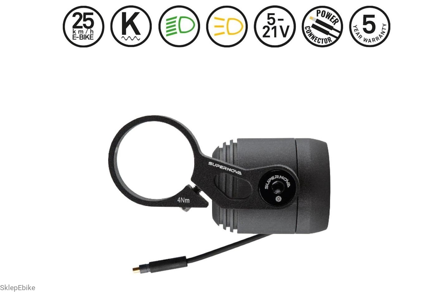 Supernova V521s HBM lampka do e-bike ( 25 km/h ) 