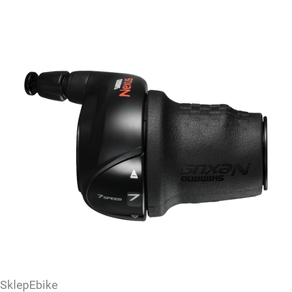 Manetka SHIMANO NEXUS 7 czarna pancerz i linka