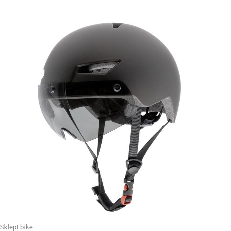 Kask CP03 z kierunkowskazem i wizjerem L