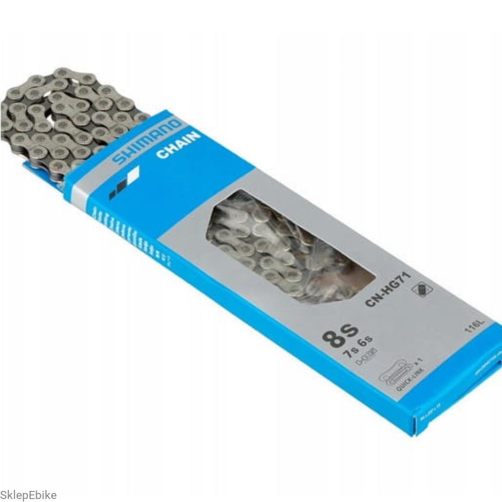 Łańcuch Shimano CN-HG71 – 6/7/8-rzędowy, 116 ogniw