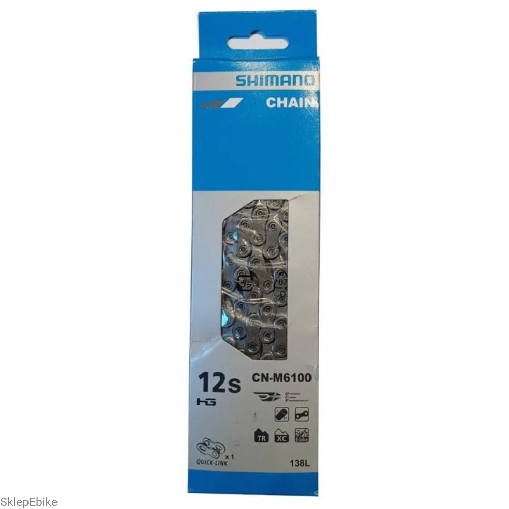 Łańcuch Shimano CN-M6100 - 12-rzędowy, 138 ogniw E-Bike Rated