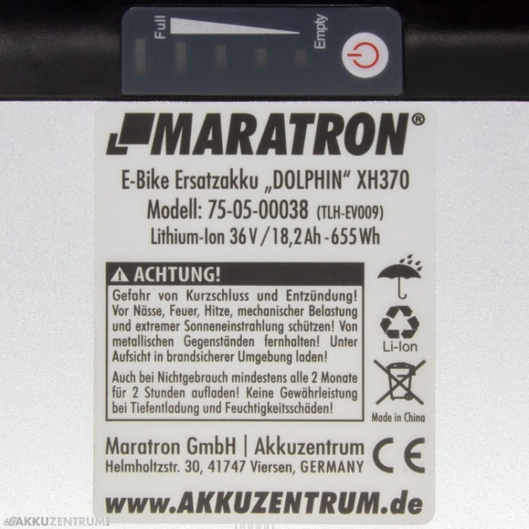Akumulator Maratron „Delfin” XH370 – 37 V / 18,2 Ah